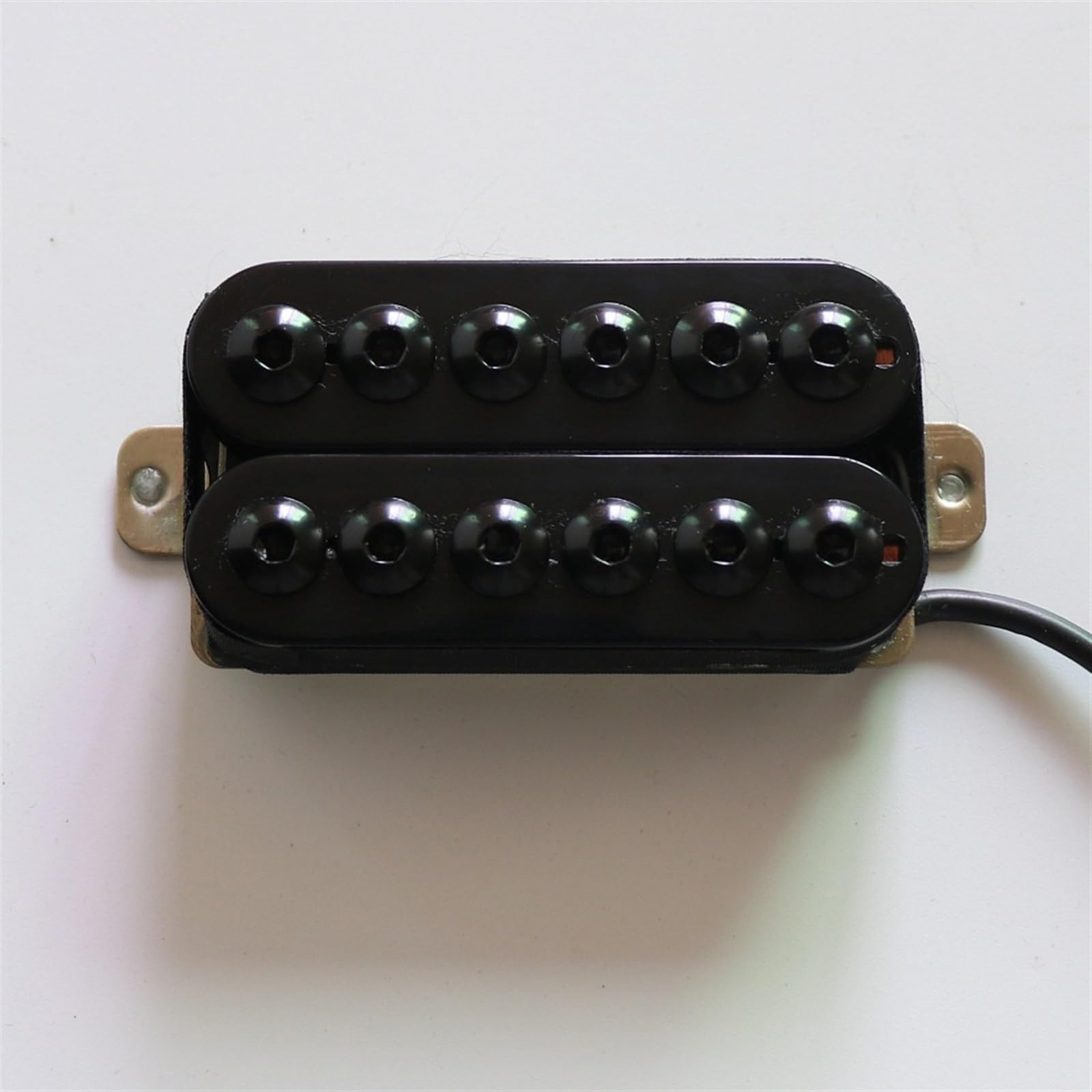 Pickup Per Chitarra Humbuck Nero Con Piastra Base In Nichel Argento Con Palo Esagonale Grande, Ideale Per La Musica Heavy Metal Accessori di Ricambio per Chitarra