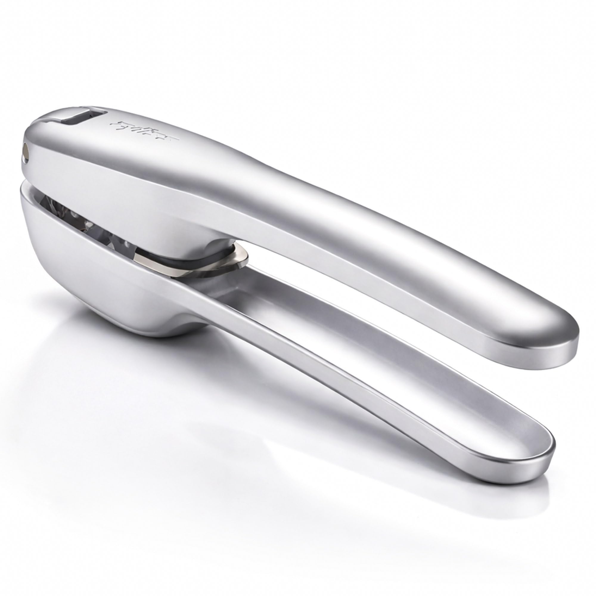 Zyliss Garlic Press Susi 4, Aluminium, No Need to Peel Garlic Crusher for Crushing Garlic/Garlic Bulbs/Ginger, Non-Stick Easy to Clean, Comfortable Grip, Dishwasher Safe