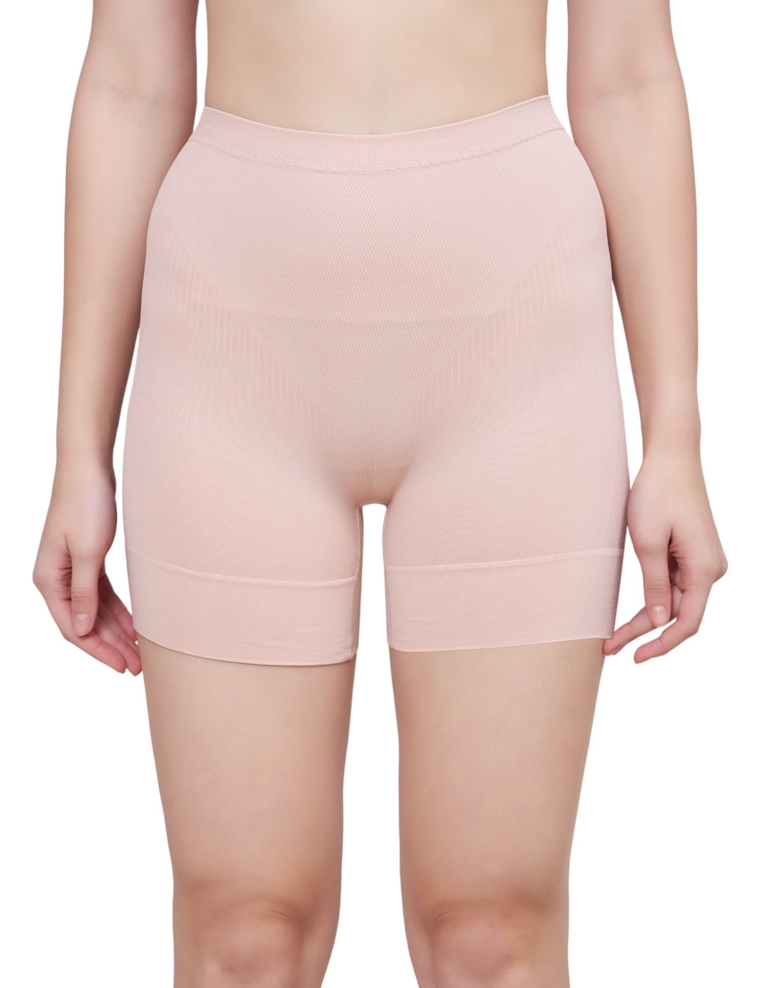 plumbury Nylon Blend Seamless High Waist Tummy Control Shapewear Boy'short Panty-picture-21