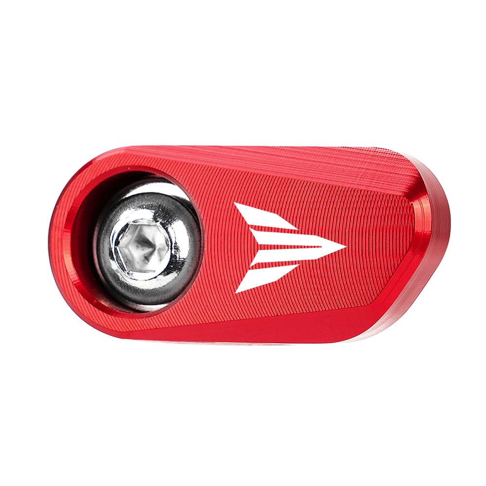 Lot de 2 capuchons de protection de capteur ABS pour moto MT07 MT09 MT03 MT-09 MT-07 MT-03 CNC - Accessoires (rouge)