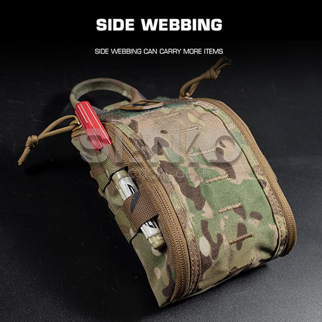 Kits de primeros auxilios tácticos MOLLE IFAK, bolsa médica EDC, bolsa de herramientas, bolsa de emergencia de supervivencia EMT, accesorio de caza para deportes al aire libre