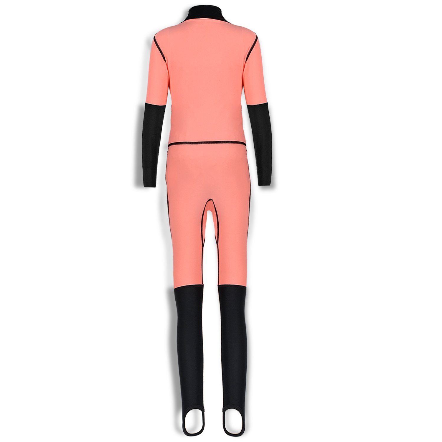 Girls One Piece Rash Guard Swimsuits Kids Long Sleeves Sunsuit Swimwear Sets 3T Orange