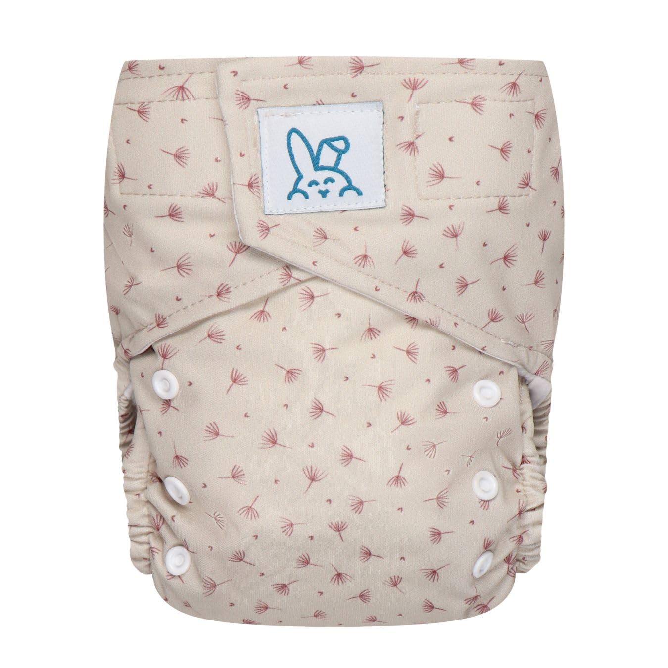 Couche lavable à scratch TE1 - Blossom Chestnut - Insert intégré (Almond)