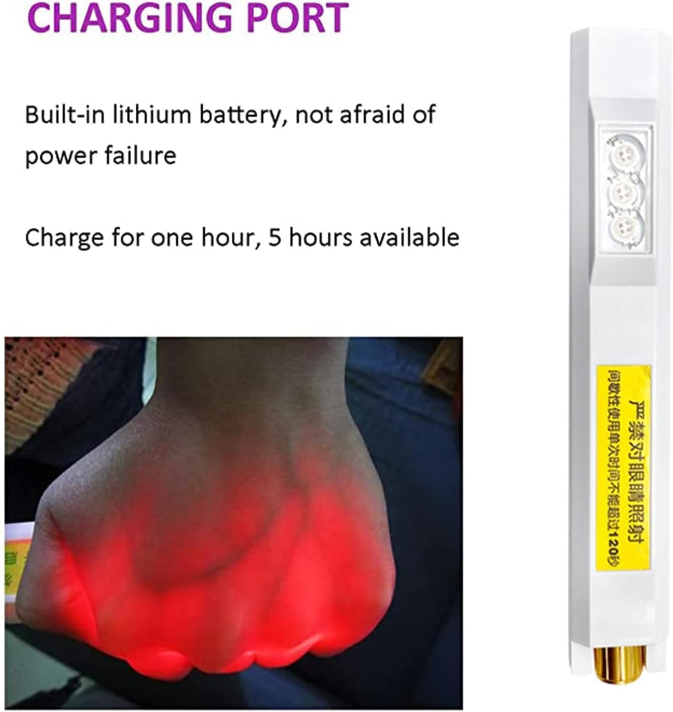 NAKEAH Détecteur de veine Portable, détecteur de veine médicale Portable, Instrument d'imagerie veineuse Rechargeable, Affichage du détecteur de veine for médecin, infirmière