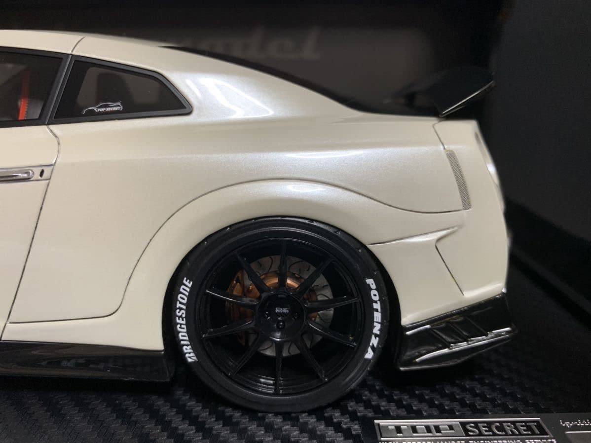 Amazon | 未使用 1/18 IG1537 TOP SECRET GT-R (R35) White