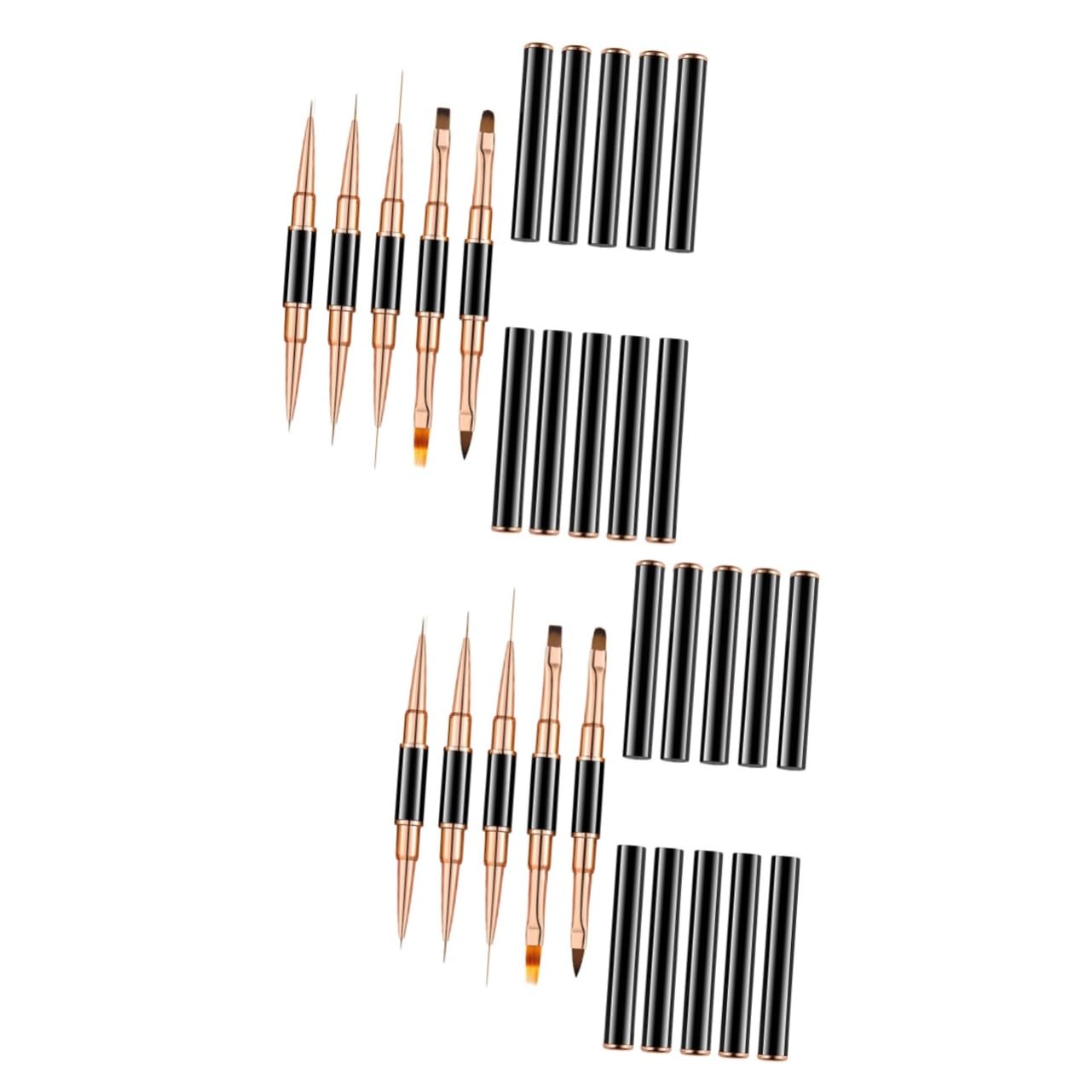 FOMIYES 2 Set Di Nail Art Liner Set Di Manicure Penne Per Nail Art Liner Strumenti Per Disegno Unghie Forniture Per Nail Art Da Salone Pennelli Per Unghie 5 Pezzi*2
