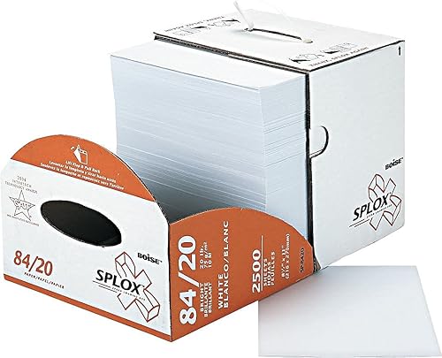 Miniatura 2 de Boise SP8420 X-9 SPLOX Papel de copia multiuso, 92 brillante, 20 libras, 8-12x11, blanco, 2500CT