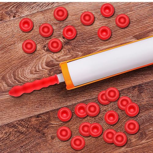 Tapones universales para sellar tubos de calafateo rojos (30 unidades) miniatura 4