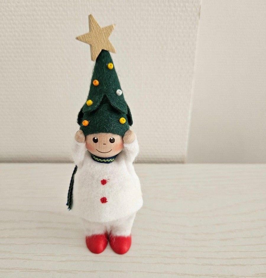 ノルディカニッセ　店舗限定　ツリーハットサンタ&男の子　メッツァ ノルディカニッセ 店舗限定 ツリーハットのサンタ ツリーハット