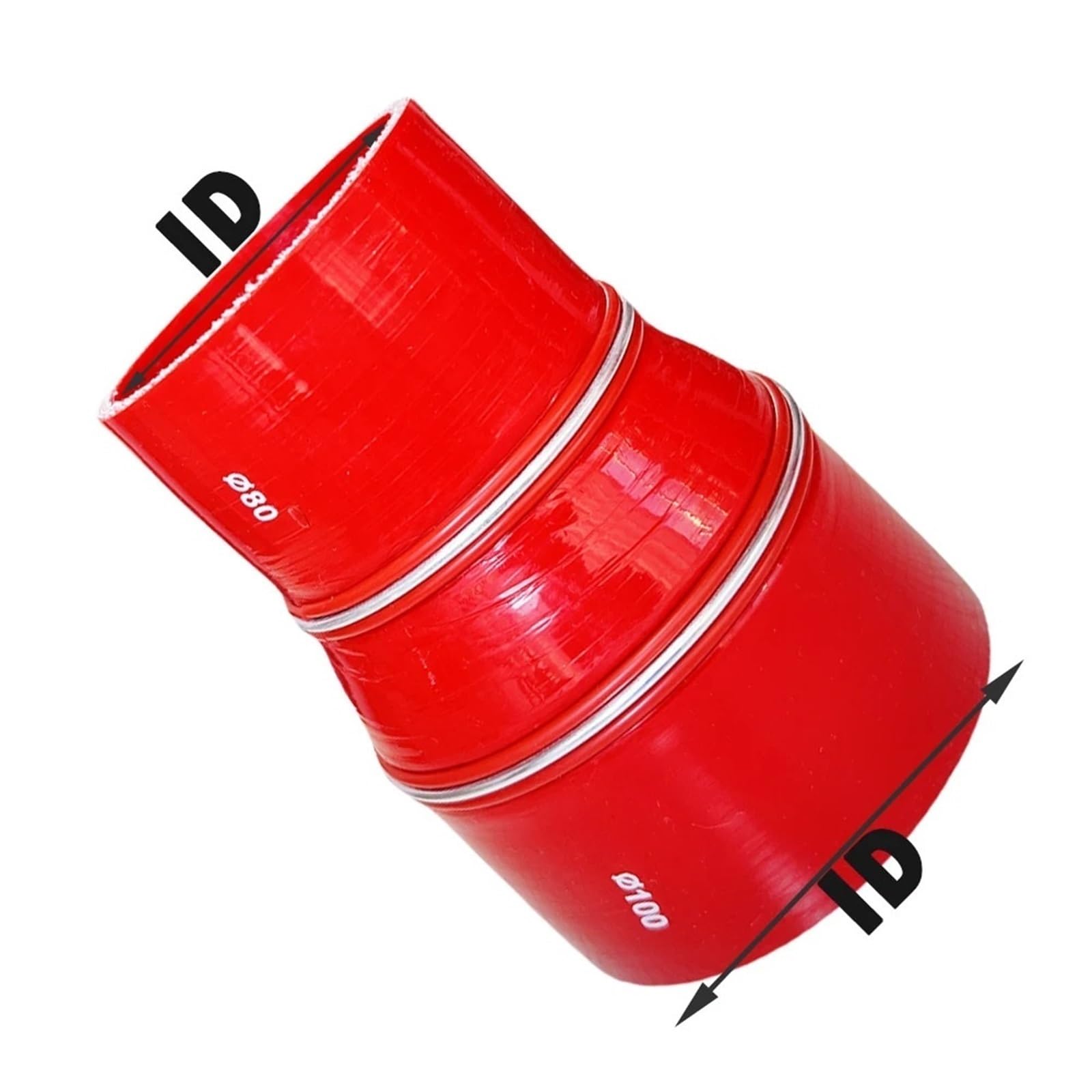 manguera gasolina Manguera de silicona universal para intercooler coche, turbo, tubo admisión, acoplador, reductor recto, conector grande y pequeño(Blue,ID110mm-150mm)