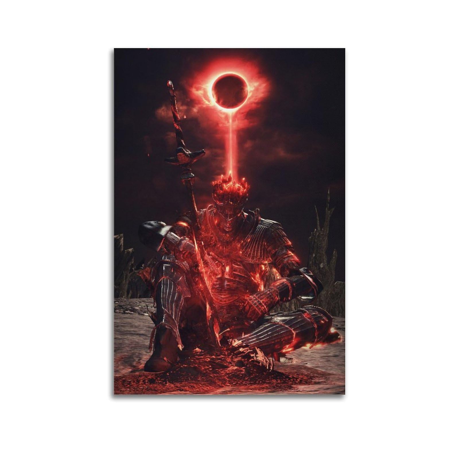 Generic Anime Game Posters Dark Souls Canvas Art Poster And Wall Art Picture Print Modern Family Bedroom Decor Posters 16x24inch(40x60cm) Unframe-style