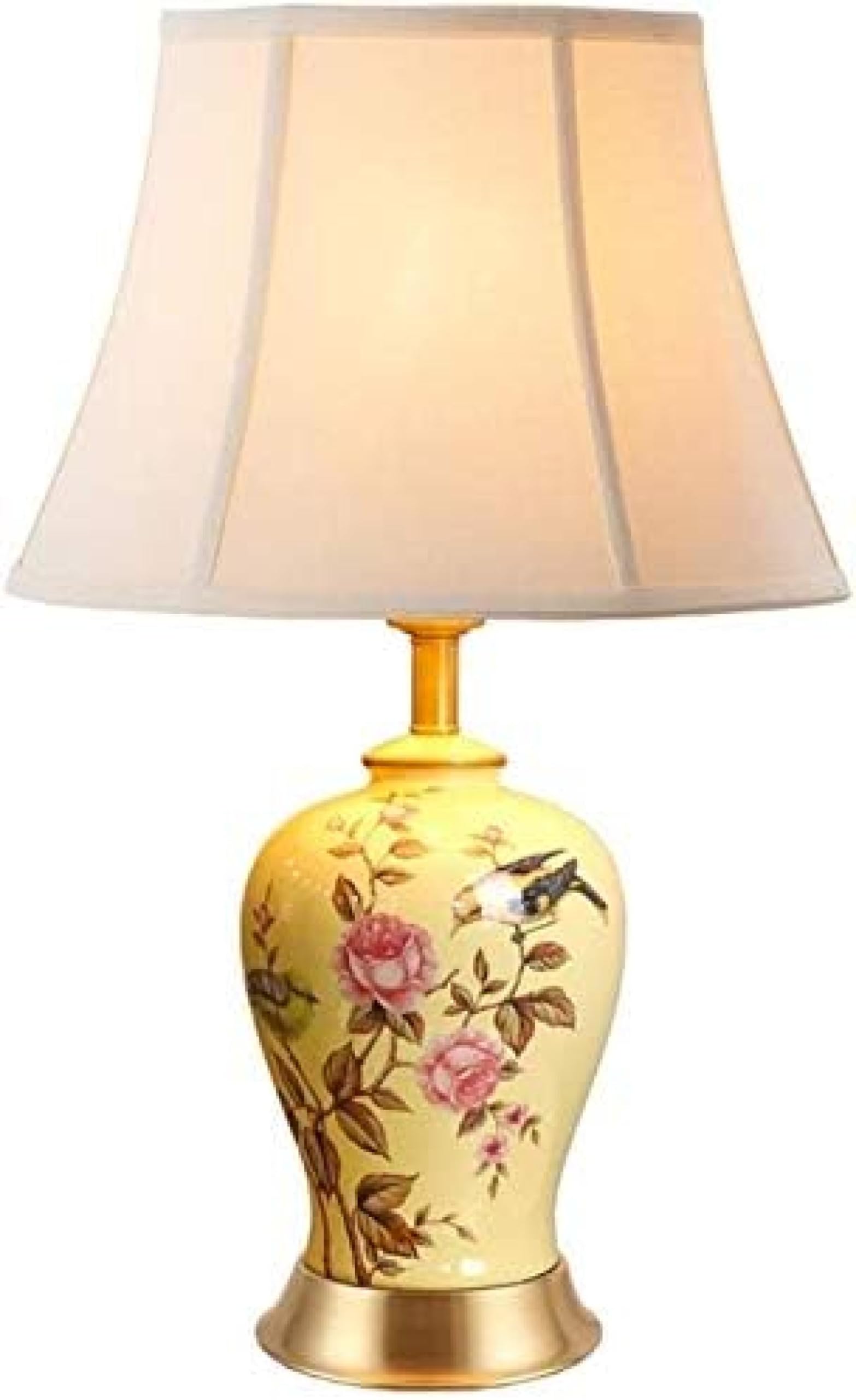 SGKOMN Ceraable Lamp Bedroom Bedside Lamp New Chinese Oriental Table Lamp Creative Decoration Table Lamp Living Room E-D