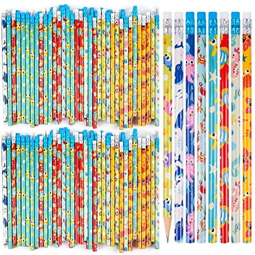 Kolewo4ever 200 lápices con tema marino para niños miniatura 1