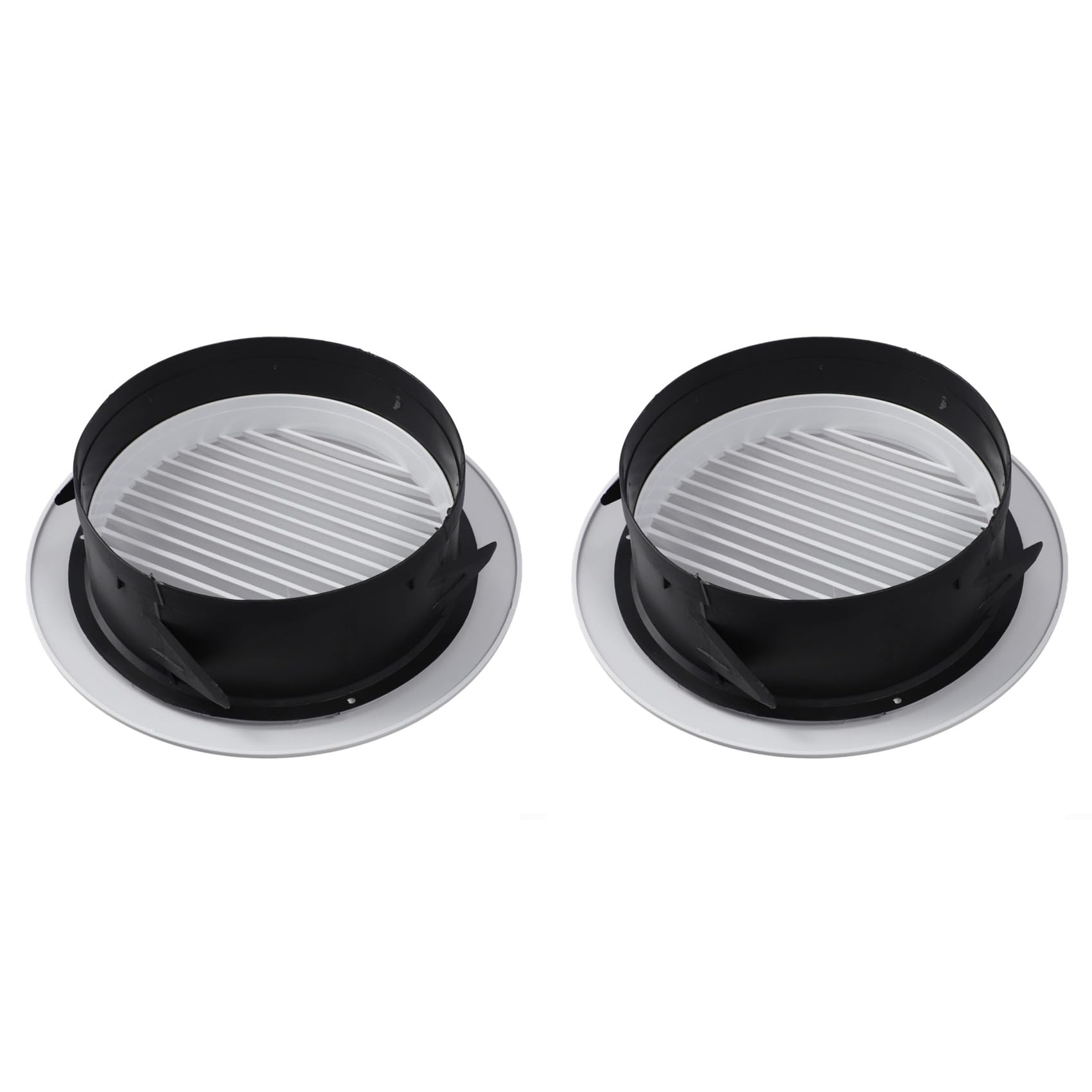 Kueohse 4X Adjustable Round Abs Wall Vent Cover For Exhaust And Air Circulation,Ideal For Ceiling,Efficient Air Volume Control