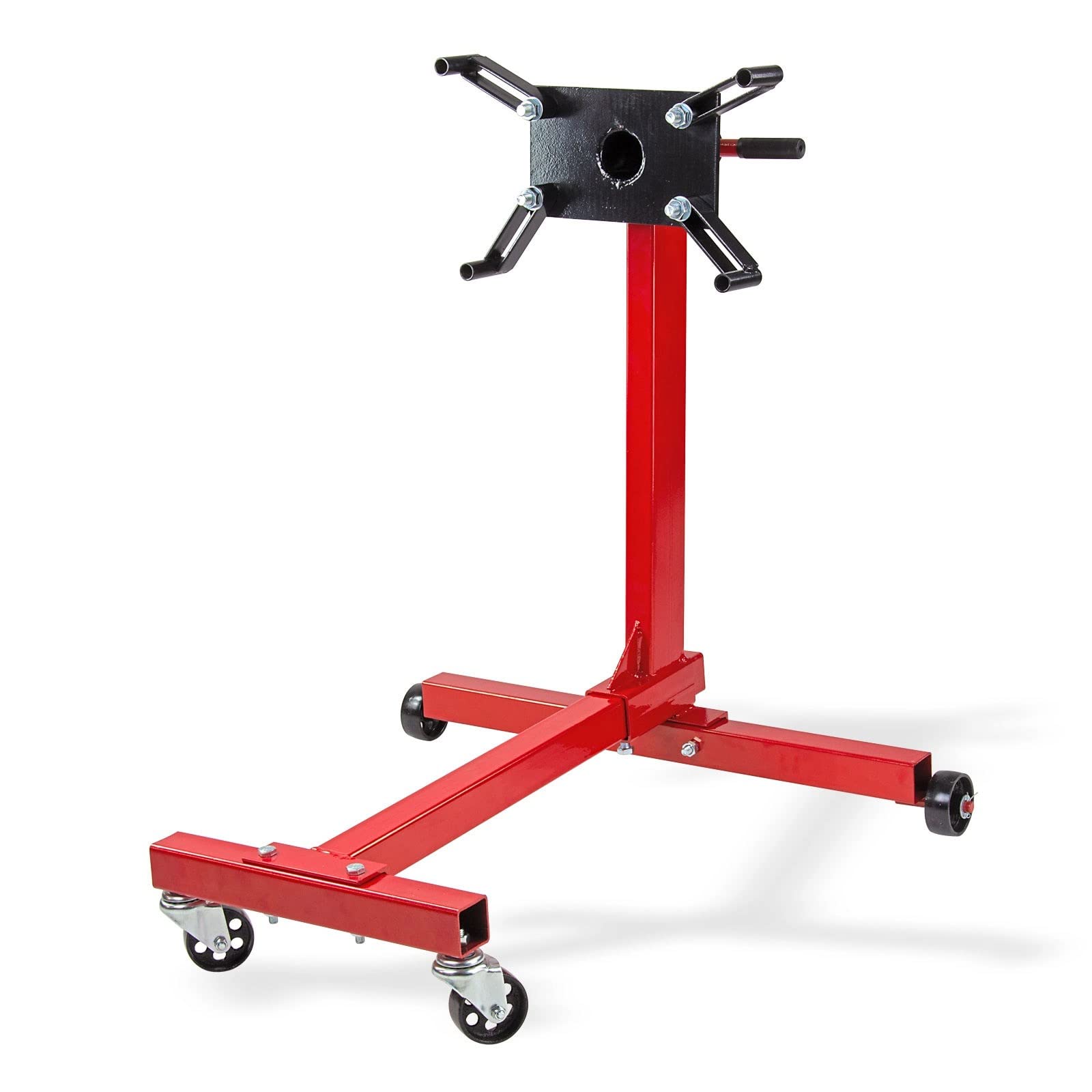 DEMA Supporto motore – Portata 450 kg, supporto motore, supporto per il montaggio del motore, cavalletto per il montaggio del motore, robusto, durevole, stabile, per officina, auto, motori, fai da te