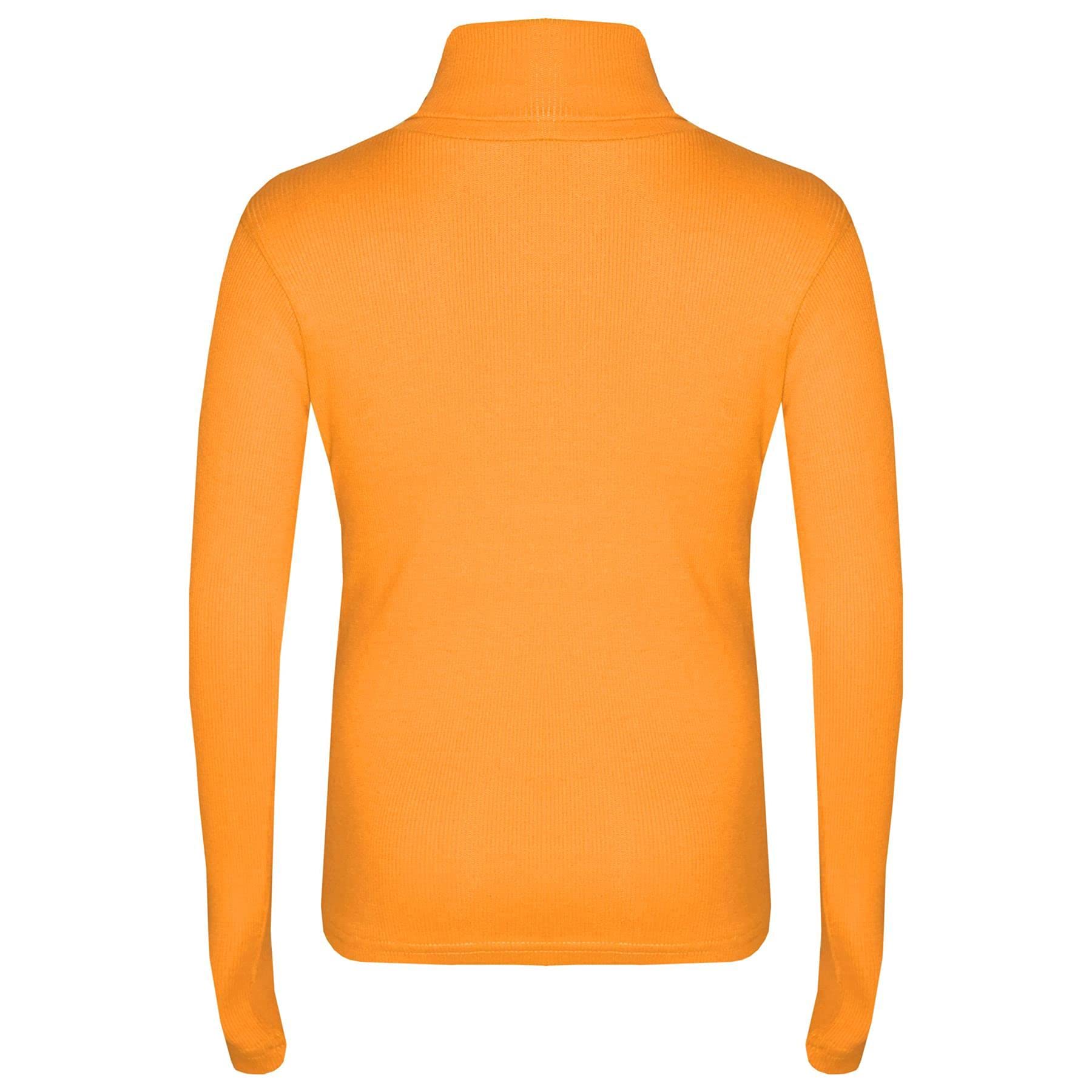 A2Z 4 Kids Kinder Mädchen Polo Hals T Shirt Top Designer Dicke Baumwolle Rollkragen Mode Lange Ärmel Tops Neu Alter 2 3 4 5 6 7 8 9 10 11 12 13 Jahre