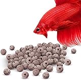 SunGrow Betta Pumice Beads, Lightweight Substrate for Fish Tanks, Decorative Gravel for Aquariums, Brown Volcanic Lava Rocks for Filtration, 0.2