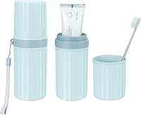 Vista 8 de Mulbozy Estuche para cepillo de dientes de viaje, funda protectora portátil para cepillo de dientes, soporte para cepillos de dientes de paja