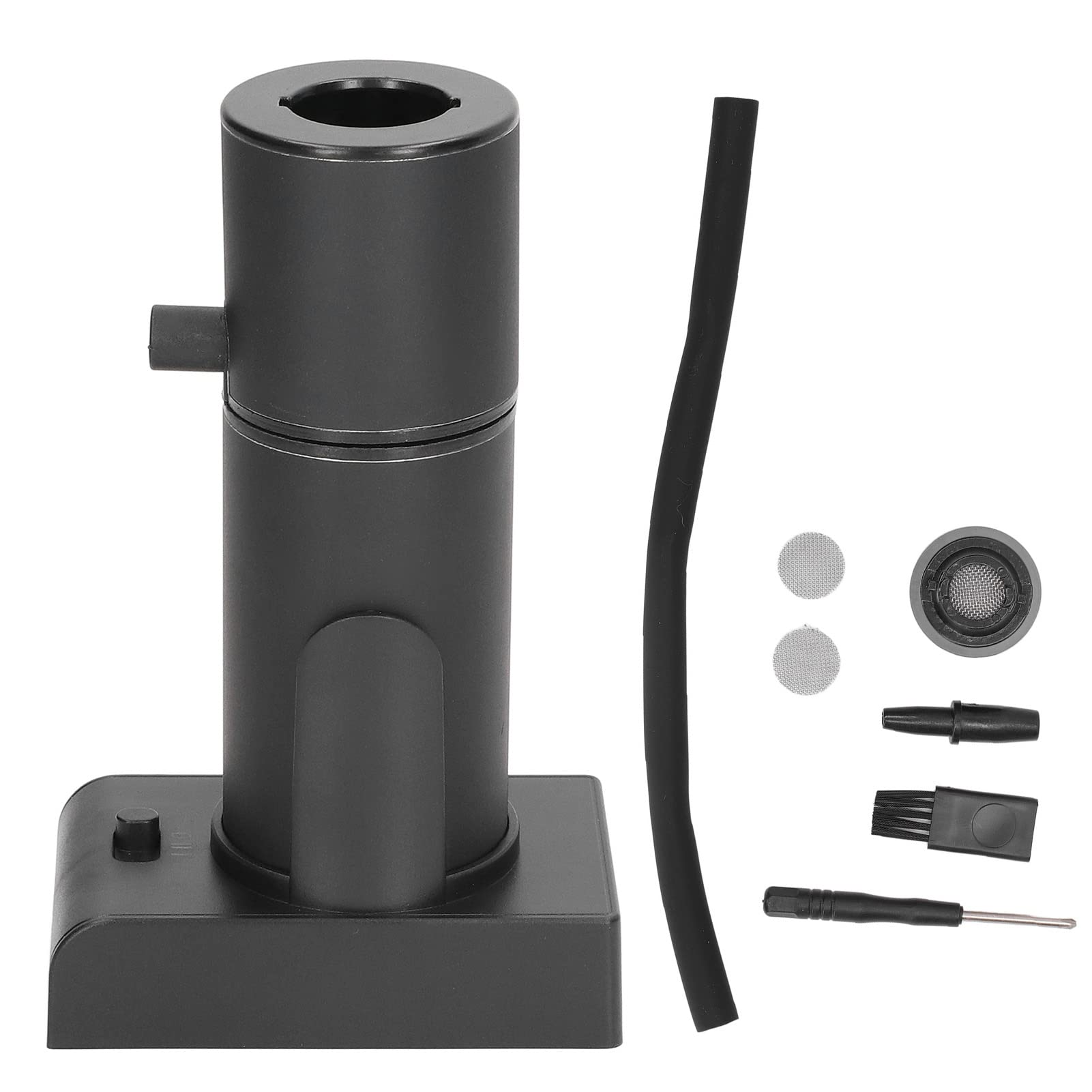 Generic Kit de Infusor de Mano Ajustable para Ahumador de Cócteles y Bebidas para Barbacoa y Cocina, Apto para Cócteles Carnes, Fabricado en Aluminio (BLACK)
