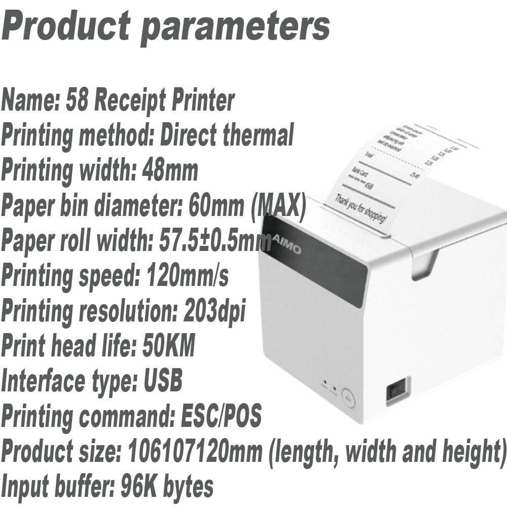 15,6 pulgadas Cajón Portamonedas Caja Registradora,Sistema integrado,Terminal TPV con impresora y 10 rollos de papel,teclado e impresora para oficinas y restaurantes,i5