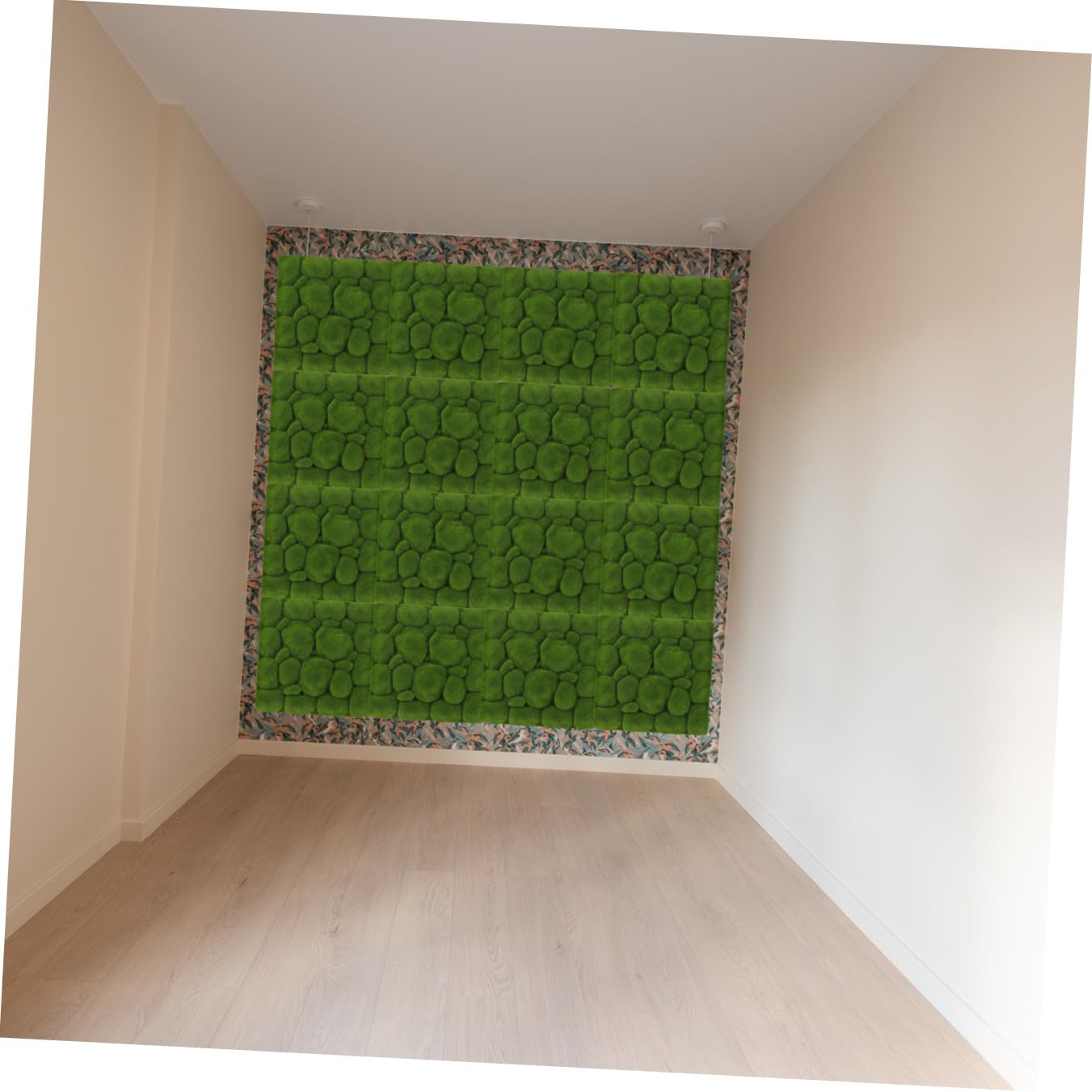 Toyvian 3 Pezzi Pannello di Muschio Artificiale Finto 30X30 CM per Decorazione Murale Fai da Te, Pannello di Piante Finte per Arredamento Casa e Ufficio, Simulazione di Muschio Naturale