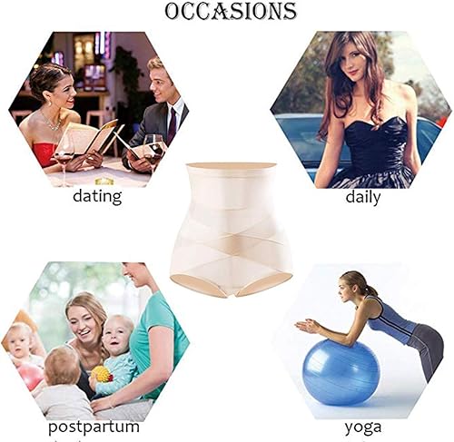 Miniatura 5 de Paukee Faja moldeadora de cuerpo para mujer, cintura alta, control de abdomen, compresión y levantador de glúteos, bragas de faja