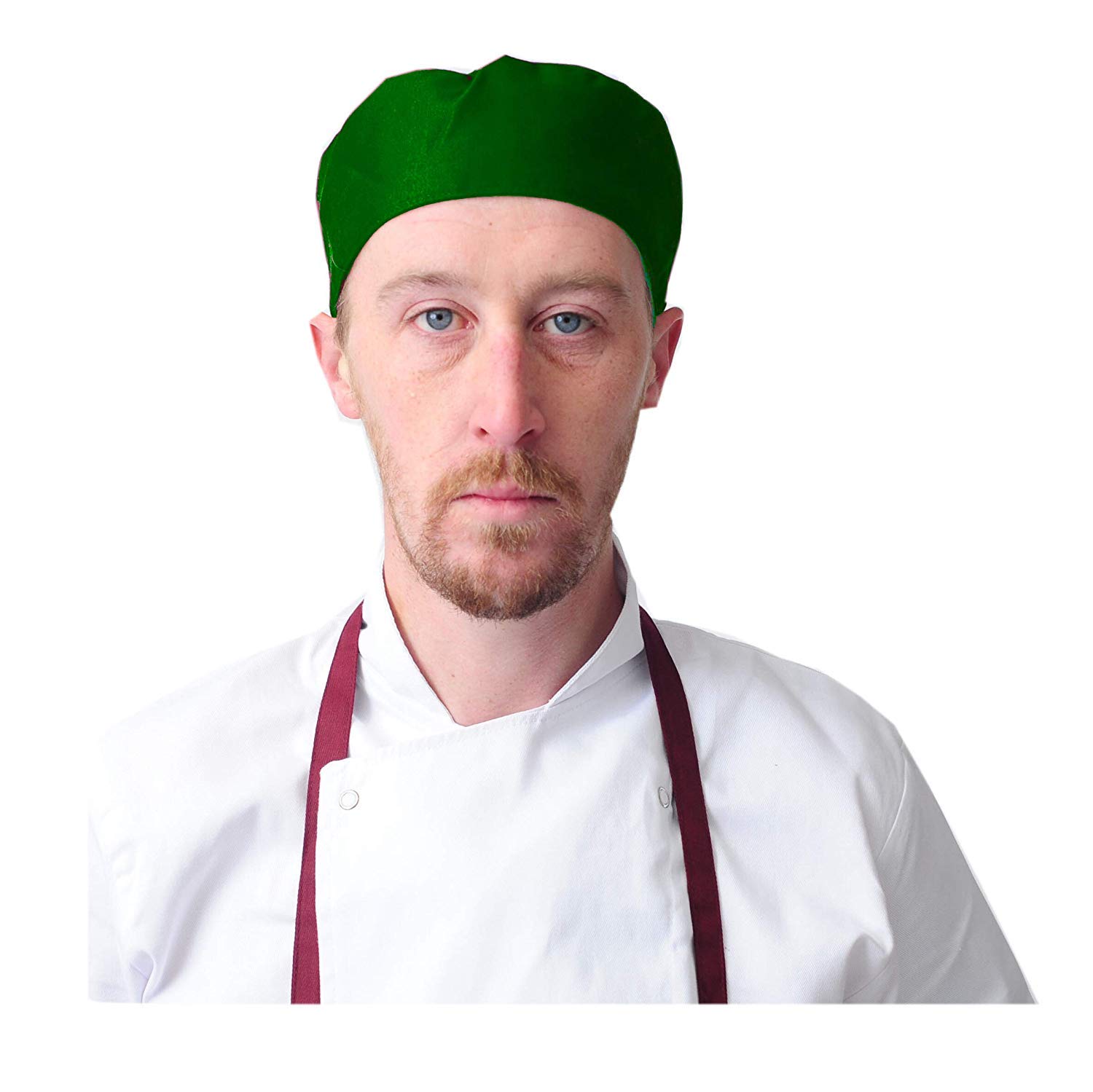 Black Pepper Gorro profesional de polialgodón con diseño de calavera para chefs, cocineros, panaderos, hombres y mujeres
