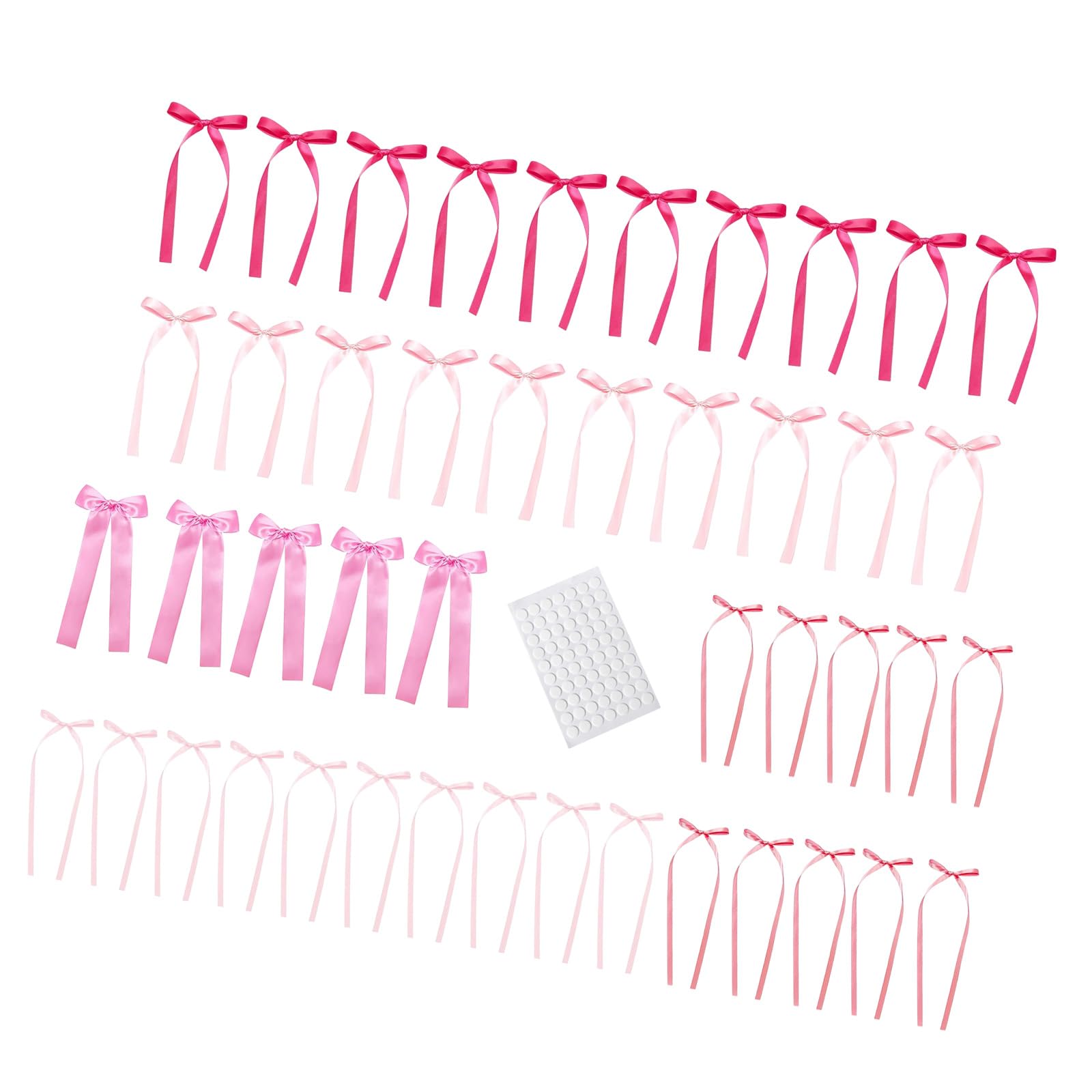 Xinsheinelry 45PCS Elegant Rose Bows Wall Hanging Decoration Set Perfect for Parties Weddings and Festives Celebration Celebratory Home Decoration