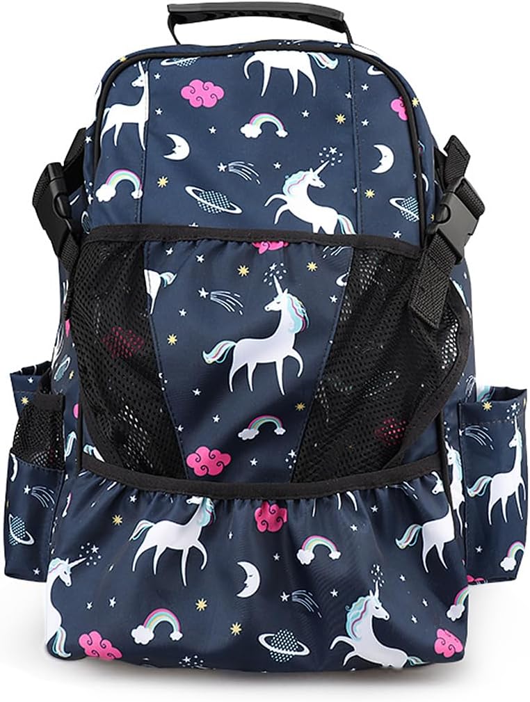 UNISTRENGH Professional Equestrian Backpack with Helmet Holder for Horse Riding, One Bag with Multiple Compartments Carry All Accessories