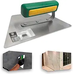 Galo Desempenadeira em aço Inox 310/00 24x13x12cm para Cimento Queimado Verde - Original