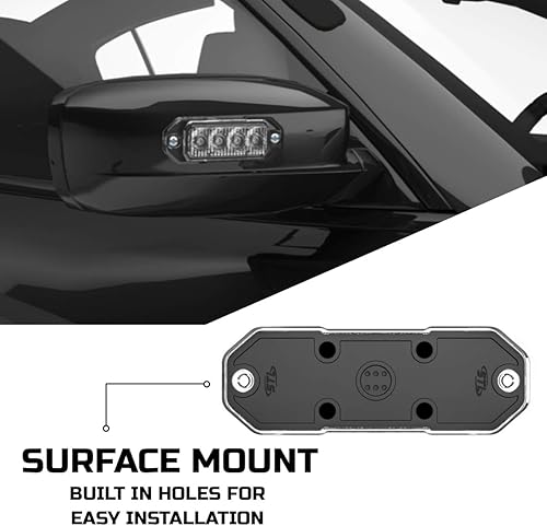 Miniatura 3 de Luz Z-4 Tir estroboscópica, led de emergencia para montaje en superficie, foco de luz de advertencia, ultra delgada, ámbar azul