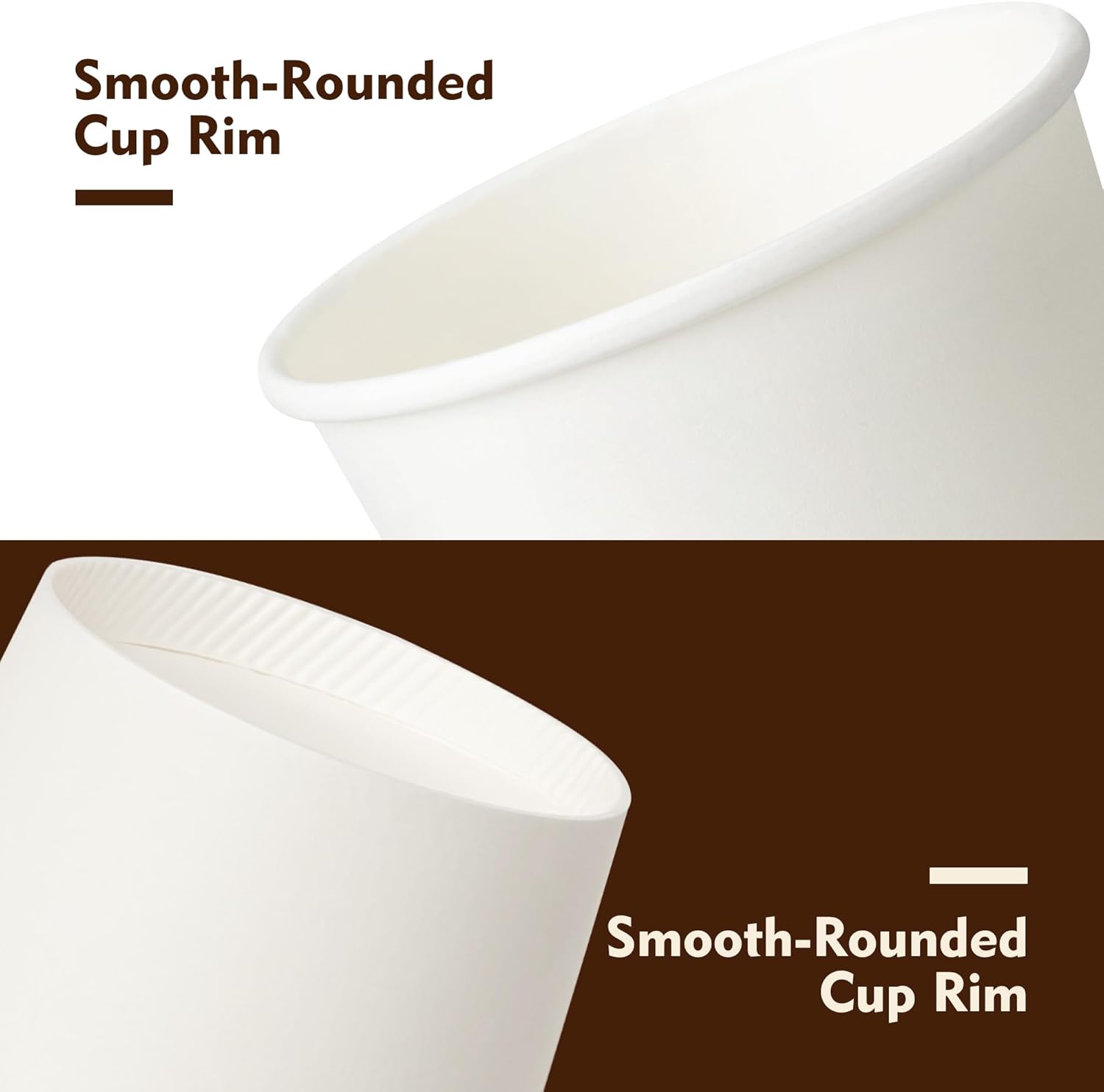 YEEHAW 100 Pack 16 oz Disposable Coffee Cups with Lids, Heat & Leak-proof Paper Cups, to Go Coffee Cups for Hot & Cold Beverage - Image 3