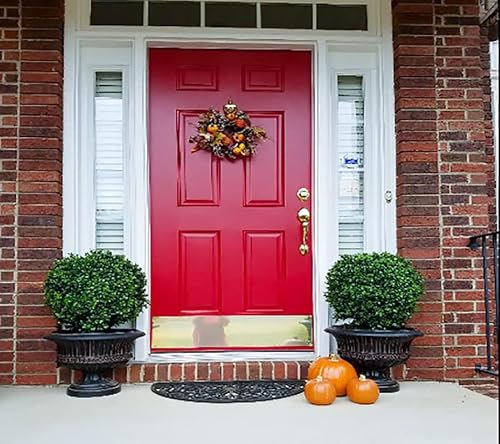 Two 24''T Outdoor Artificial Boxwood Ball Topiary Bushes Potted Plants,16 Inches Wide Artificial Potted Shrubs For Indoor Outdoor Home Garden #TOP4