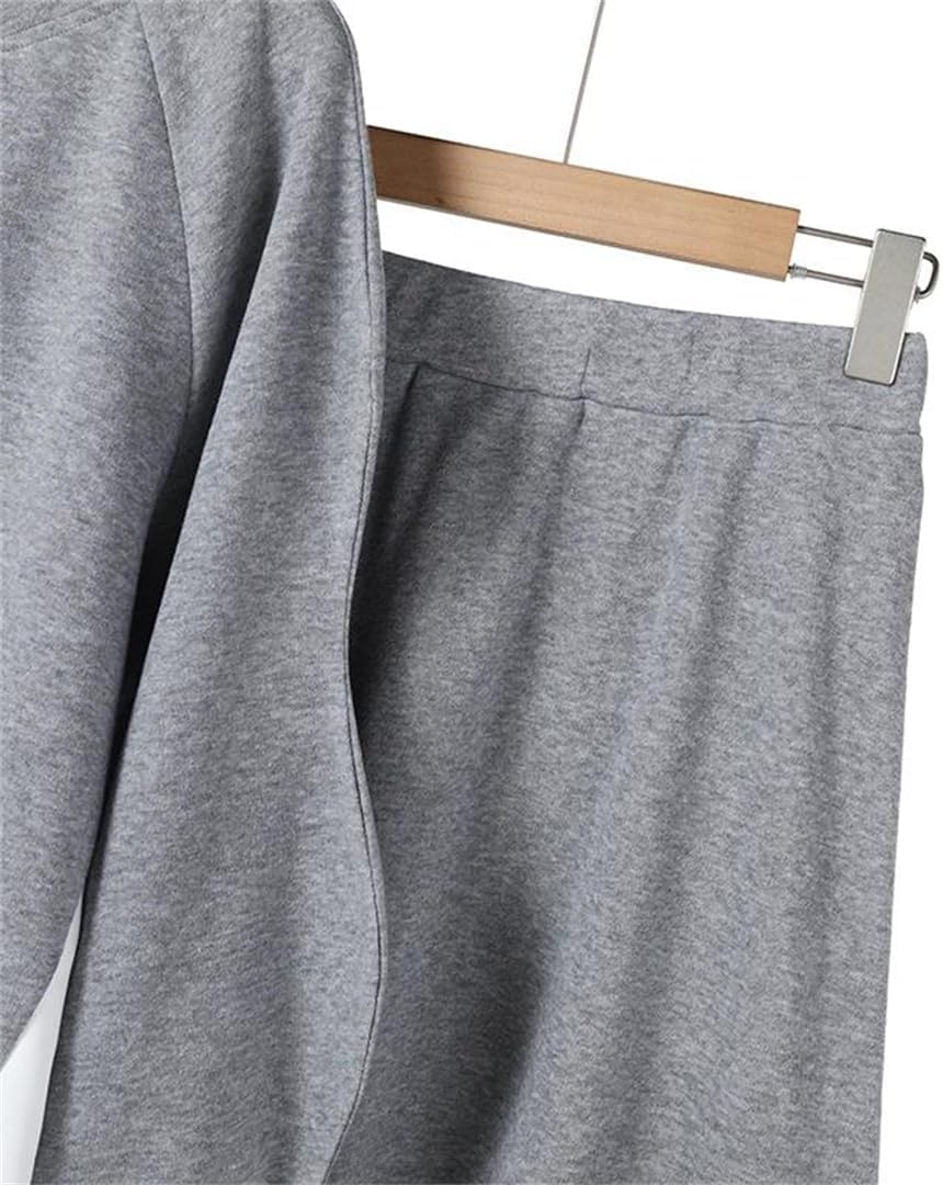 Women Dress Sets Loose Long Skirts Tracksuit Fake Tops Outfits Matching Suit