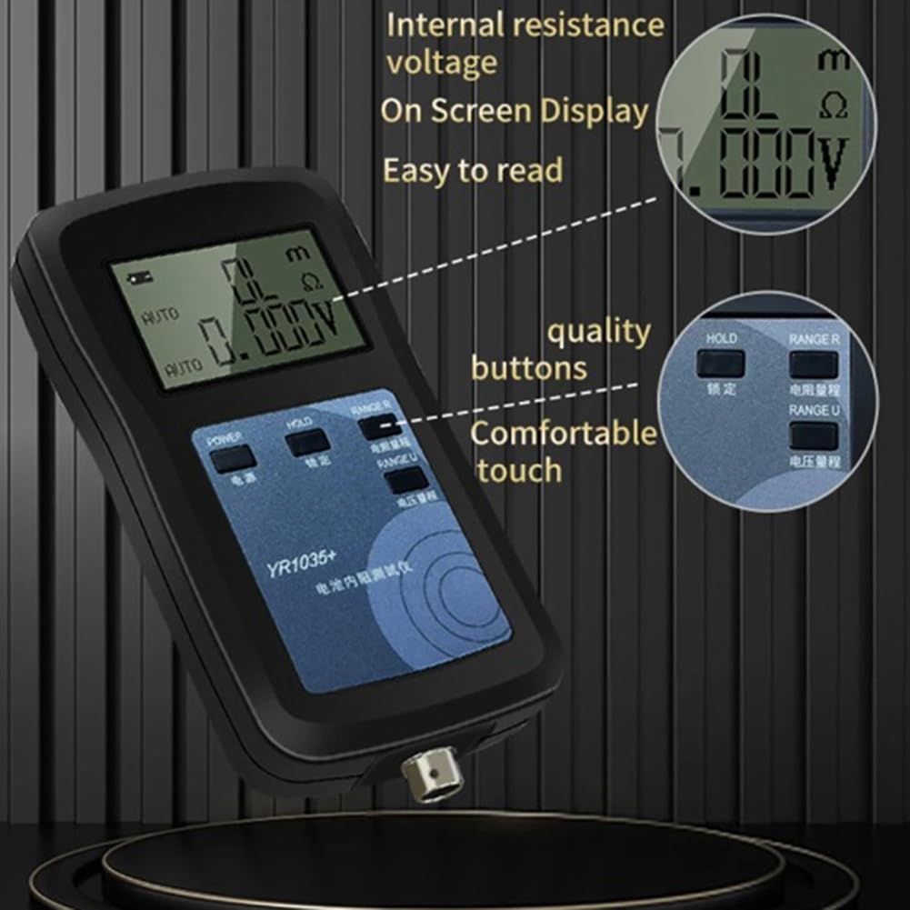 YR1035+ 4-Draht-Lithiumbatterie-Innenwiderstandstester 100V Batterie-Innenohmmeter für Ni- Ni-CD Li-Ionen-Batterie, Aufgerüstete Version