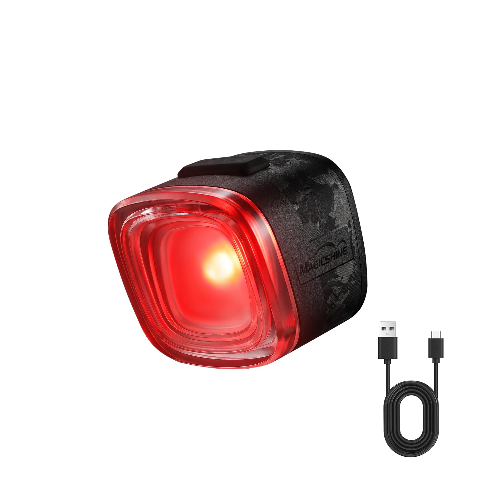 MagicShine URBO Brake Sensor Bike Tail Light for Urban Commuting & Road Cycling, 50 Lumens Rear Bicycle Light, 29g Ultralight with Auto On/Off, 82H Runtime, IPX6 Waterproof, Quick Release Mount