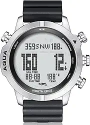 Relógio de mergulho digital para homens Relógio de computador de mergulho Relógios de mergulho Relógios de pulso masculinos com bússola Altímetro Barômetro