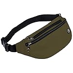 Fanny Packs for Men and Women, Waterproof Sports Waist Pack Bag for Travel Hiking Running Hands-free