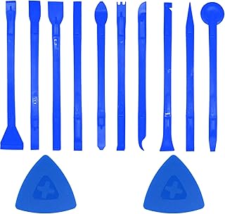 SYJINHUASY 12 Pieces Carbon Fiber Plastic Scraper Scratch Free Plastic Scraper Multi-Purpose Scraper Non-Scratch Pen-Shaped Cleaning Tool Easy for Cleaning Small and Narrow Space