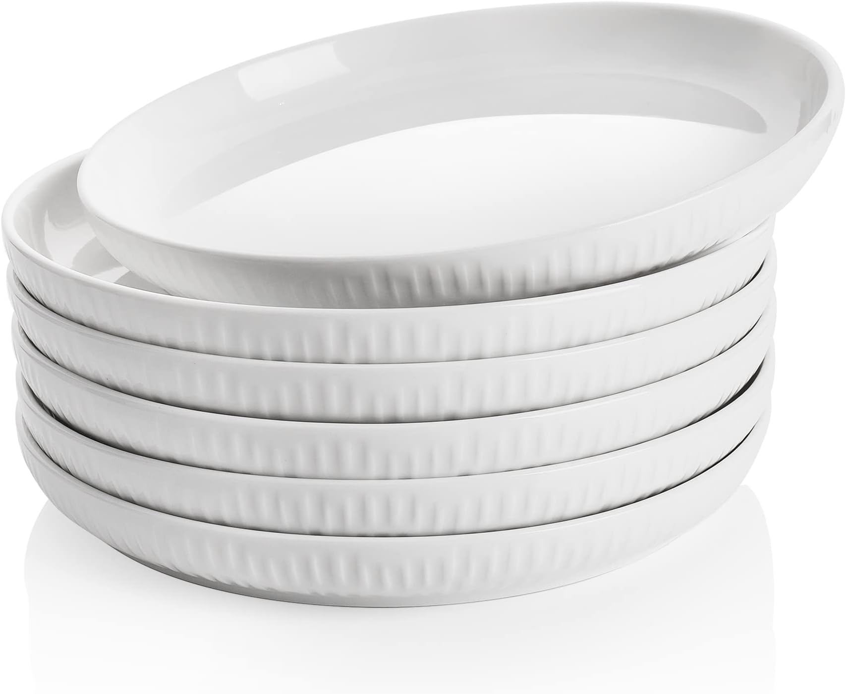 Ceramic Plates Sweese Porcelain Inch Dessert Plates Set Of - Main Image