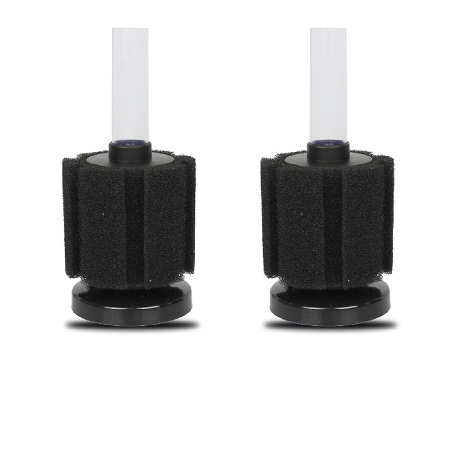 ALEGI Lot de 4 grands filtres en éponge pour aquarium avec ventouses, clapets anti-retour pour élevage de crevettes Betta (petite taille jusqu'à 36-78 l)