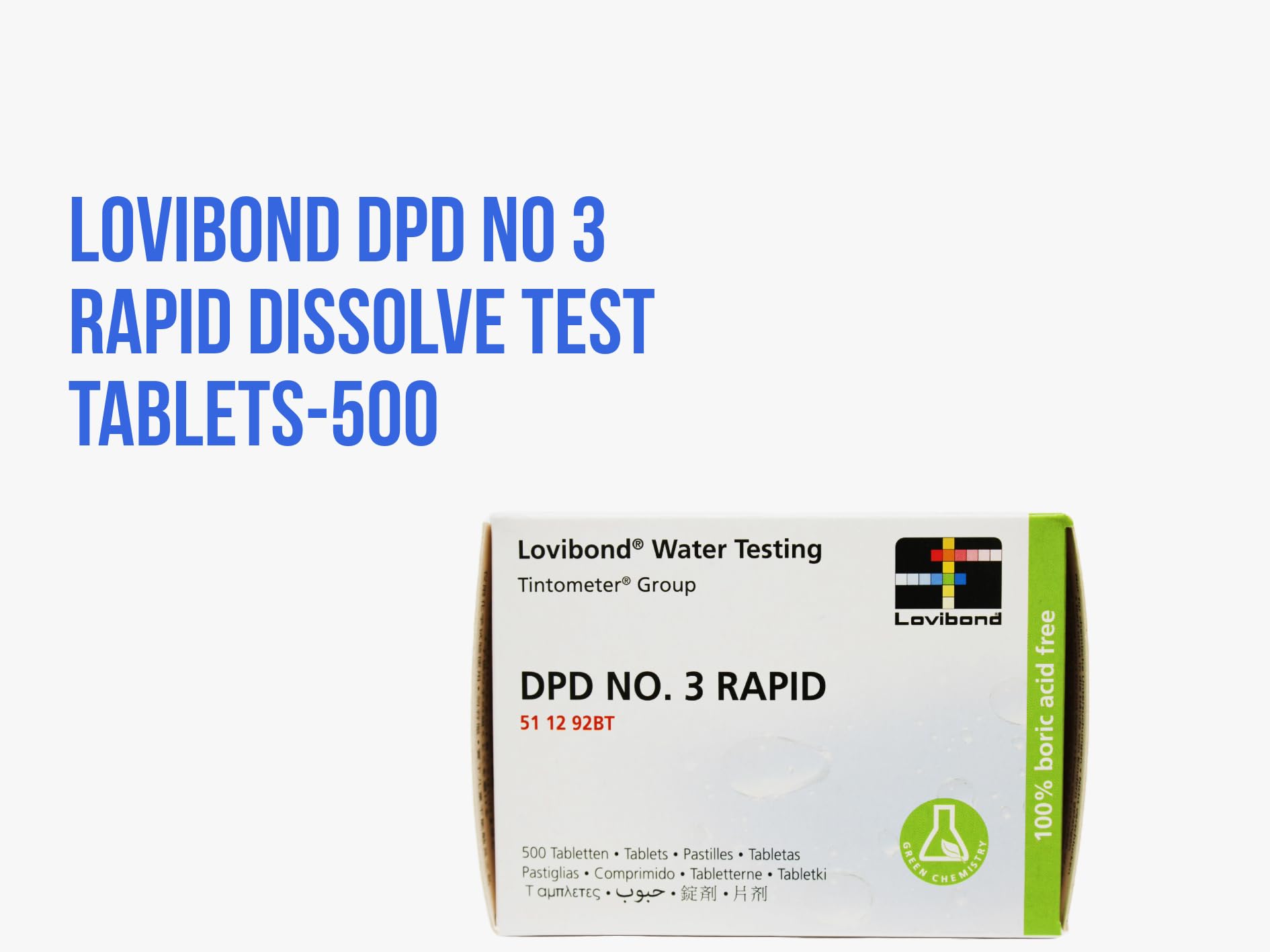 Lovibond DPD No 3 Rapid Dissolve Tablets-500