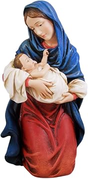 Avalon Gallery Kneeling Madonna and Child Resin Figurine, 12.25-Inch, Kneeling Madonna and Child