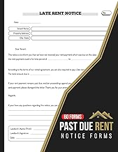 Past Due Rent Notice Forms: 60+ Late Payment Letter to Tenant | 120 Single-Sided Pages, Landlord Forms