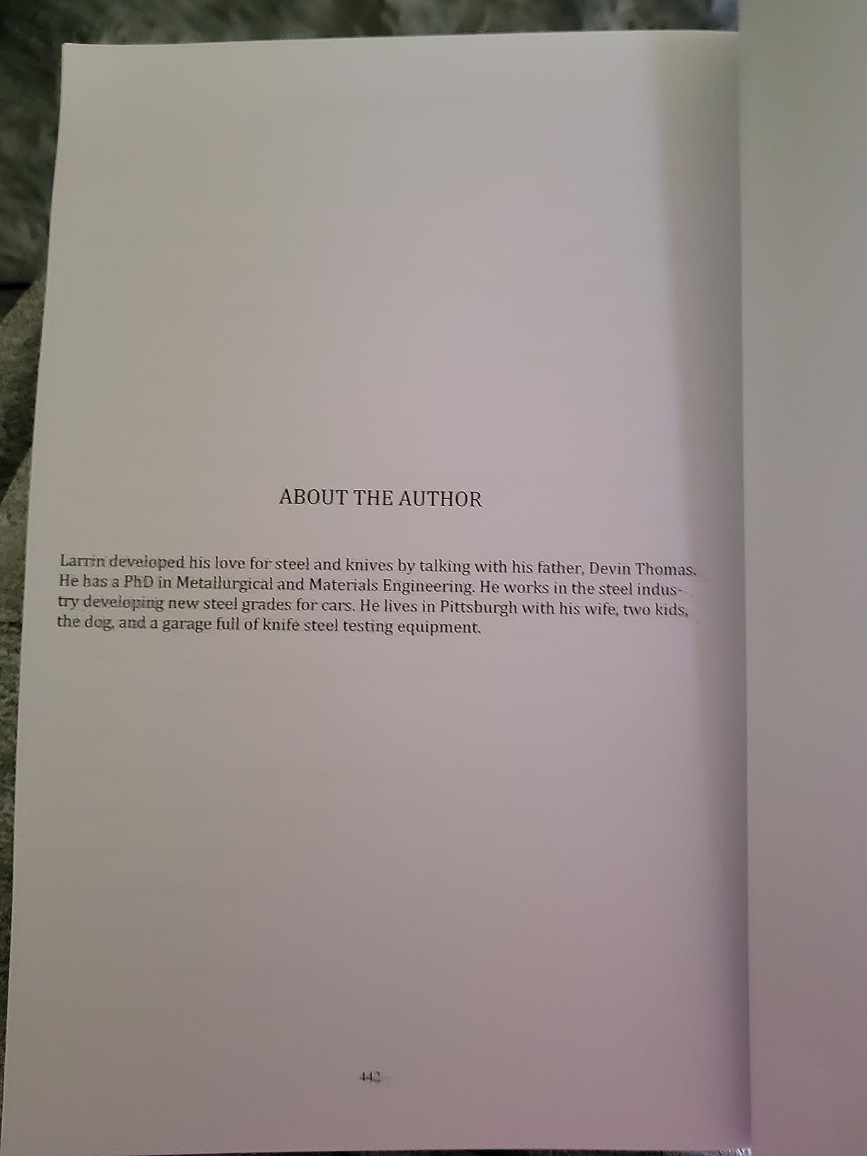 Knife Engineering Steel, Heat Treating, and Geometry Thomas, Dr