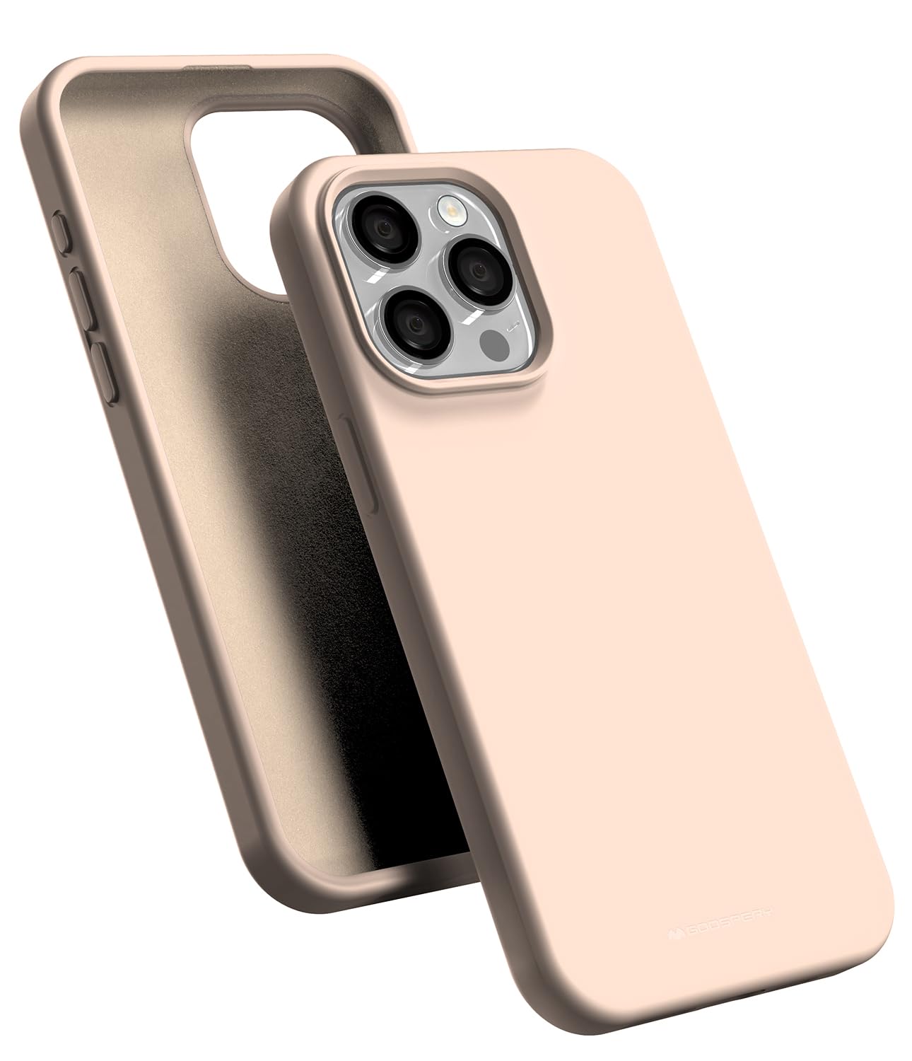 Coque iPhone 15 Pro Max antichoc en silicone rose avec doublure microfibre anti-rayures - 7