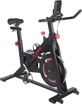 Exercise Bike 300LBS Weight Capacity Smooth Silent 35LB Heavy Flywheel Indoor Cycling Stationary Bike with LCD Monitor for Home Gym Cardio Workout