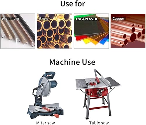 Miniatura 2 de MASTEC TCG de 80 dientes de 8-14 pulgadas para corte de aluminio y metales no ferrosos con eje DMK de 58 pulgadas