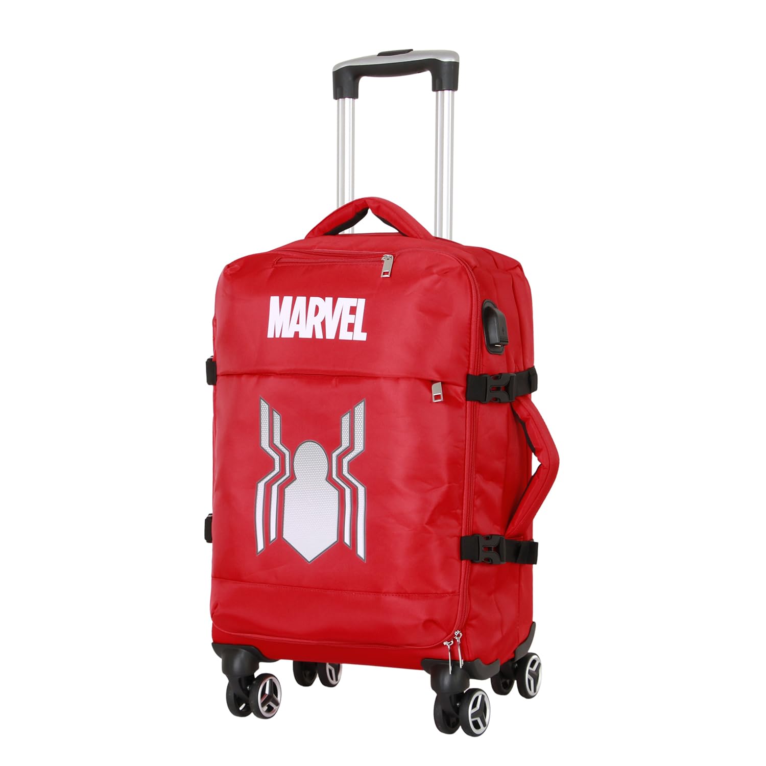 Marvel Spiderman Spider-​Valise Cabine 4 Roues, Rouge