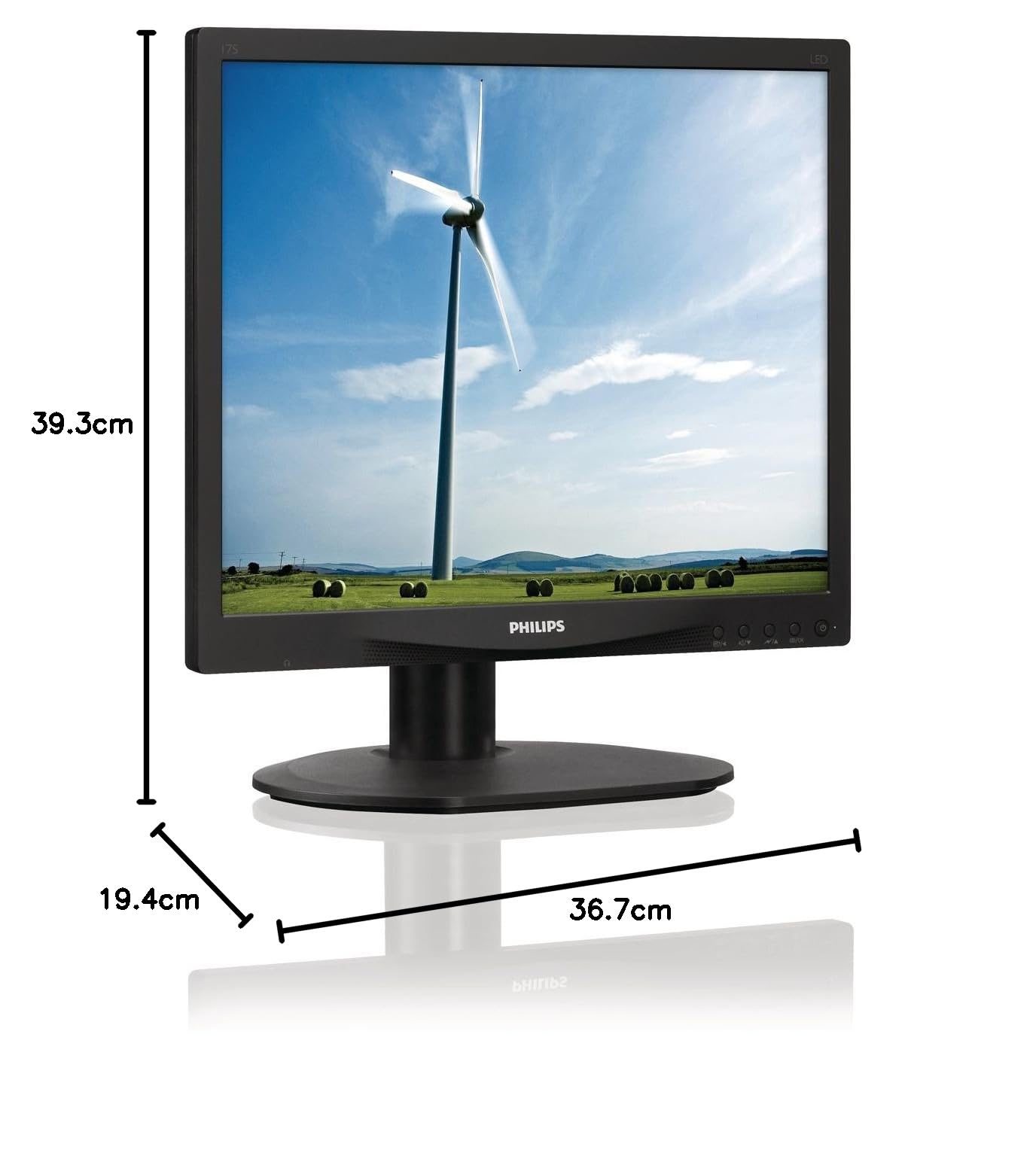 Amazon.co.jp: Philips ディスプレイ 17S4LAB/11 ブラック 17インチ